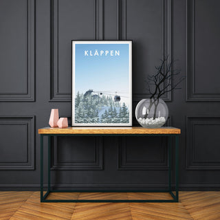 Poster med fjällmotiv från Kläppen