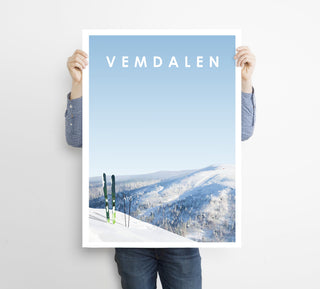 Poster med fjällmotiv från Vemdalen