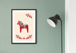 dalarna poster dalahäst