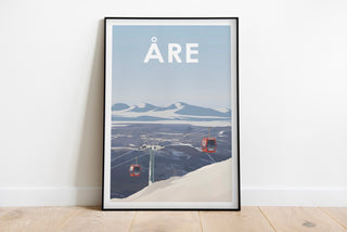 Motiv på poster med åre gondolen eller VM8