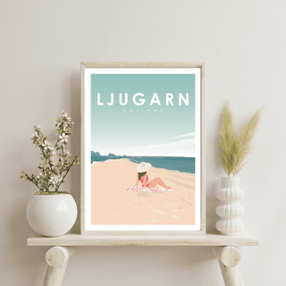 ljugarn strand gotland poster