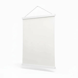 Posterhängare i vitt
