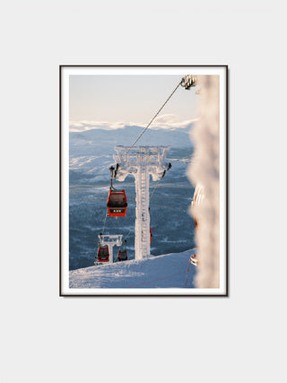 Ett vackert foto med motiv från Åre gondolen