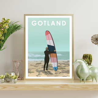 surf gotland poster