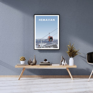 poster hemavan skidåkning
