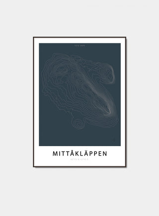 Mittåkläppen - Topografi