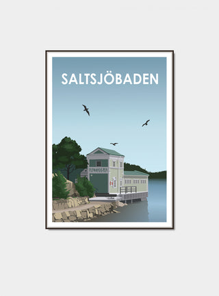 Saltsjöbaden bad poster stockholm