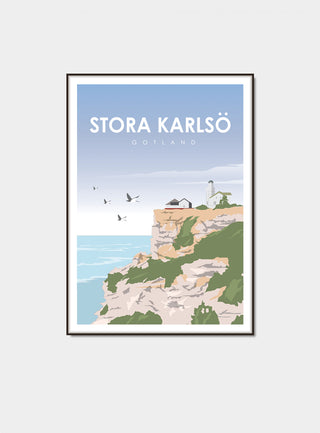 Stora Karlsö Poster Gotland fyr