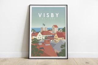 Poster på Visby. Stora Torget. 